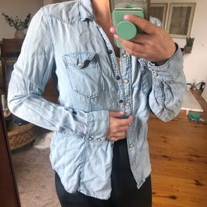 Denim overshirt